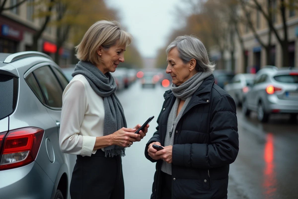 Femme et adolescent discutant à côté d